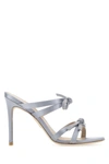 Stuart Weitzman Strappy Bow Detail Sandals With Stiletto Heel In Light Blue
