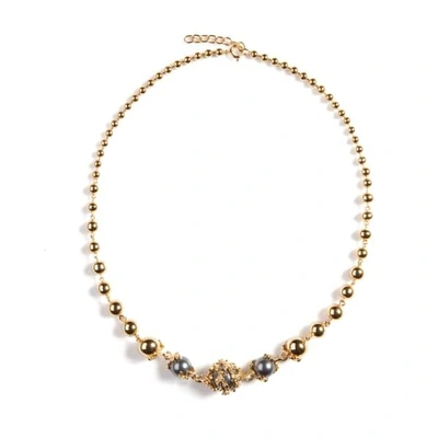 Gucci Orb And Three Pearls Full Necklace
