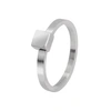 EDGE ONLY SQUARE STACKING RING SILVER