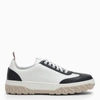 Thom Browne Low Top Leather Sneakers In Blue