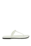 Totême Toteme Woman Thong Sandal Off White Size 10 Leather In White