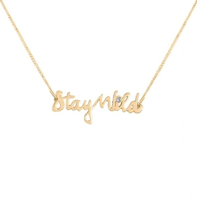 Gucci Stay Wild Necklace Diamond & Gold Vermeil