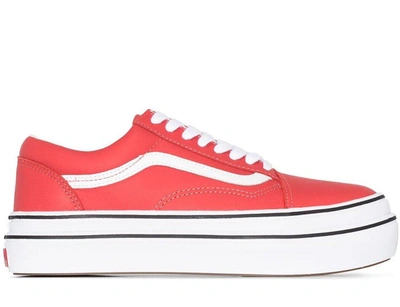 Vans Super Comfy Cush Old Sneakers In Red