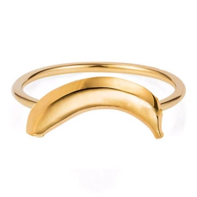 Gucci Banana Ring Gold Vermeil