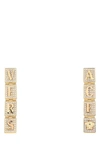 Versace Gold Crystal Tiles Earrings