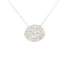 LATELITA LONDON Oval Disc Necklace Sterling Silver