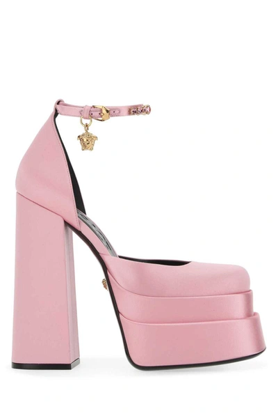 Versace High-heeled Shoe In Pink