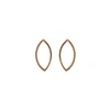 EDGE ONLY MARQUISE SLICE EARRINGS IN 14CT GOLD