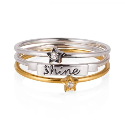 Gucci ‘shine Like A Star' Stack Ring 