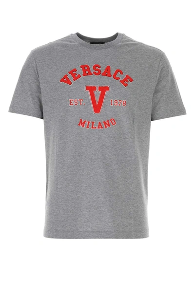 Versace T-shirt In Gray