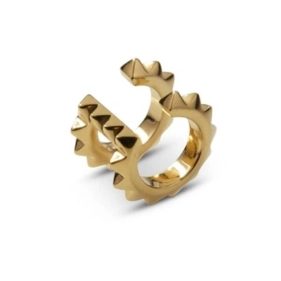 Gucci Croc Double Ear Cuff Yellow Gold