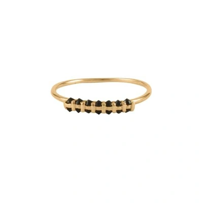 Gucci Black Spinnel Spike Ring 9ct Solid Gold