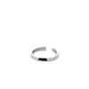 EKRIA Timeless Unus Midi Ring Shiny White Gold