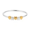 Gucci Tiny Hearts Ring Silver & Gold Vermeil
