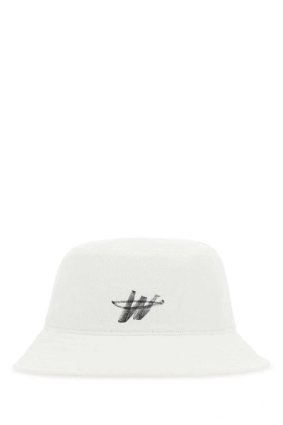 We11 Done Hats In White