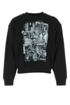 We11 Done We11done Graphic Printed Crewneck Sweatshirt In Black