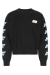 We11 Done We11done Black Cotton Oversize Sweatshirt In Black