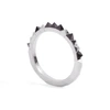 Gucci Crocodile Onyx Ring Silver In Onyx