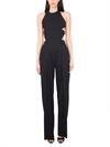Amazuìn Cut-out Tie-fastening Jumpsuit In Black