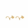 MYIA BONNER Gold Mini Arc Stud Earrings