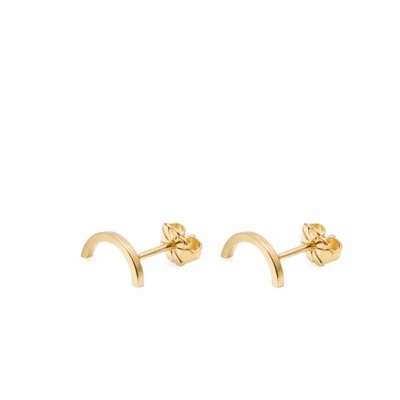 Myia Bonner Gold Mini Arc Stud Earrings