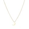 Gucci Solid Moon Necklace In Gold