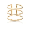 ASTRID & MIYU Triple Bewitched Ring Gold