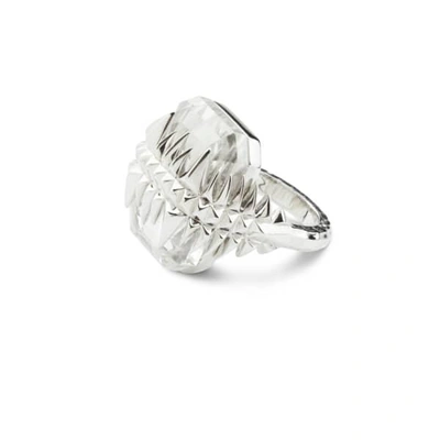 Gucci Black Sea Glacier Ring Silver & White Topaz
