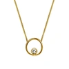 Gucci Halo Necklace White Sapphire & Gold Vermeil