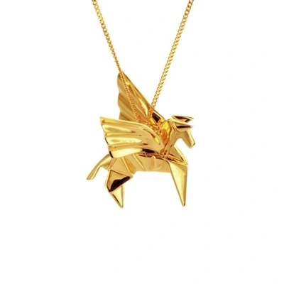 Gucci Pegazus Necklace Gold Plated