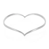 Gucci Heart Bangle - Solid Silver