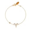 Latelita London Zodiac Horoscope Star Sign Bracelet Aries Gold In Gold