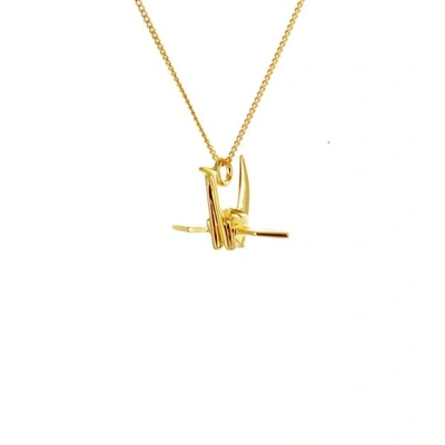 Gucci Mini Crane Necklace Gold