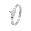 EDGE ONLY TRIANGLE STACKING RING SILVER