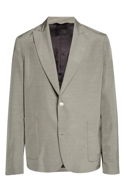 4sdesigns Gray Peaked Lapel Blazer In 0690 Off White/black