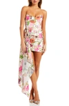 Katie May Chasing Dawn Floral Minidress In Pink Daisy