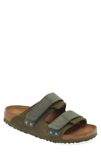 Birkenstock Uji Side Touch-strap Sandals In Thyme