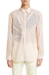 Post Archive Faction Decorative-zip Detailing Shirt In Pink