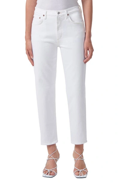 Agolde Kye Ankle Straight Leg Jeans In Cake