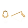 Gucci Shark Jawbone Earrings Gold Vermeil