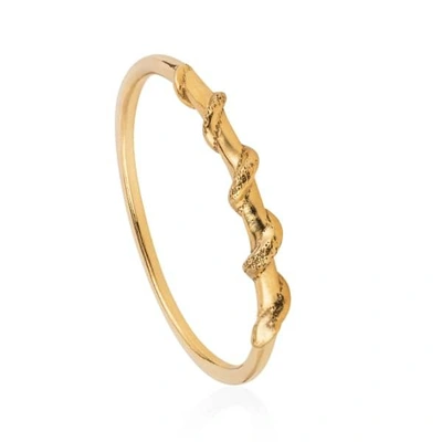 Gucci Tiny Snake Ring Gold Vermeil