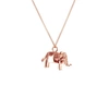 Gucci Mini Elephant Necklace Rose Gold