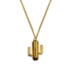 Gucci Large Gold Vermeil Cactus Necklace