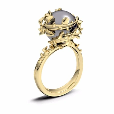 Gucci Dark Grey Pearl Ring