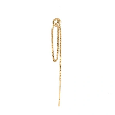 Gucci Hoop & Chain Single Earring Gold Vermeil