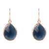Latelita London Petite Drop Earring Sapphire Hydro Rosegold In Drop
