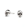 Gucci Vampire Skull Stud Earrings Silver