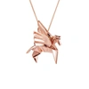 Gucci Pegazus Necklace Pink Gold Plated