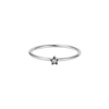Gucci Tiny Star Ring White Sapphire & Silver In Metallic
