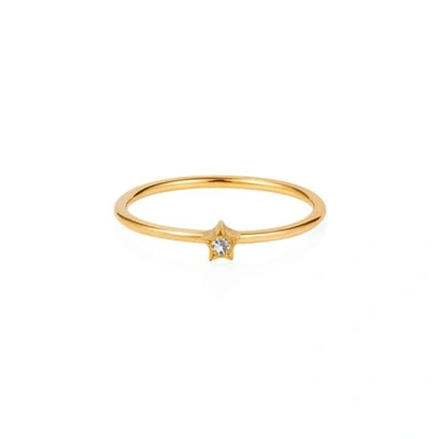 Gucci Tiny Star Ring White Sapphire & Gold